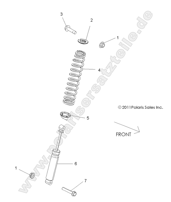 SUSPENSION, FRONT SHOCK MOUNTING
