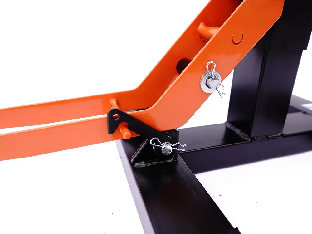 TMP Motocross & Enduro Hubständer Factory / MX Montageständer - schwarz-orange