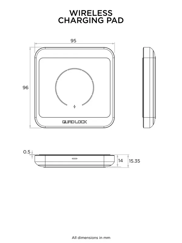 Quad Lock MAG Drahtlos Ladepad