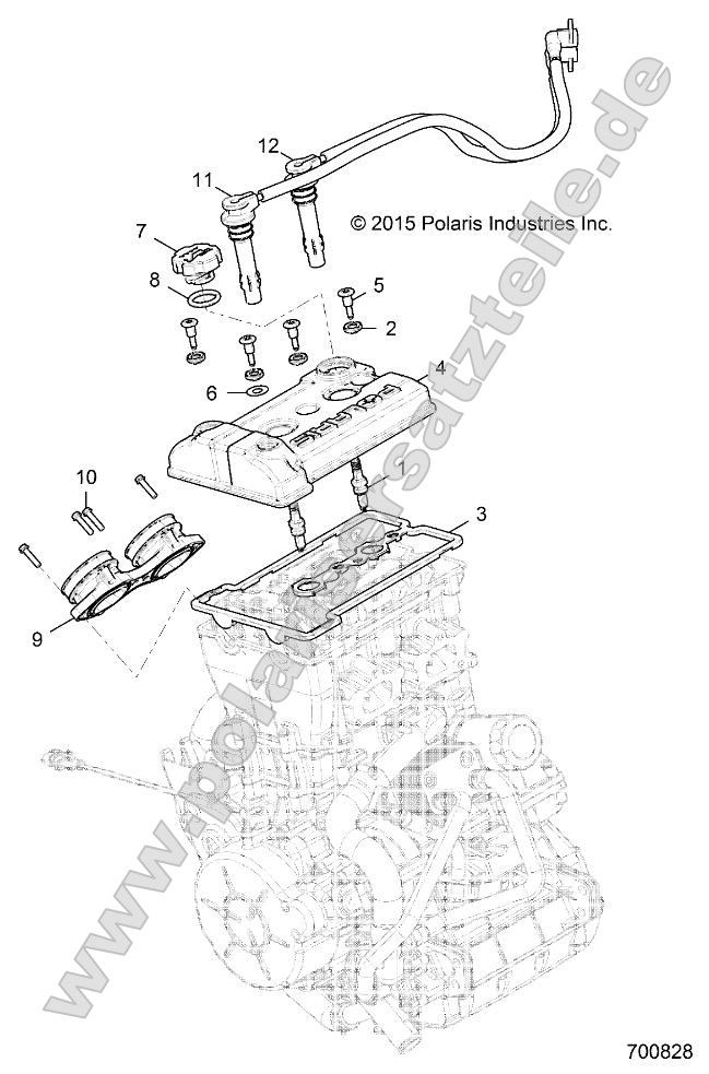 Engine, Throttle Body and Valve Cover