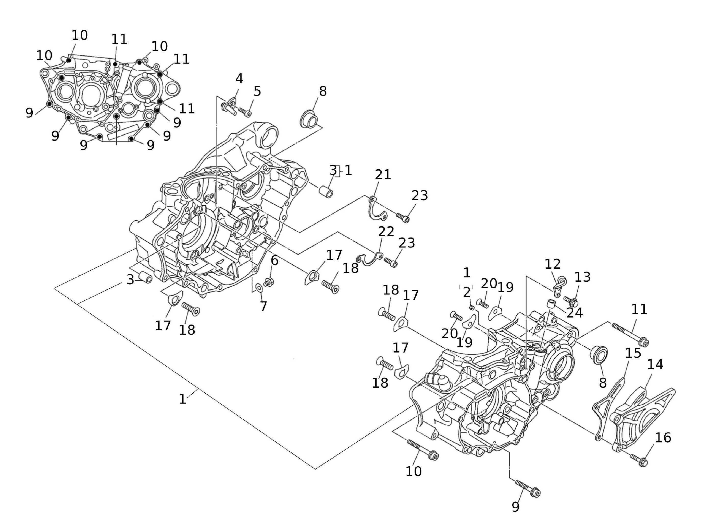 Motorgehäuse Motorgehäuse