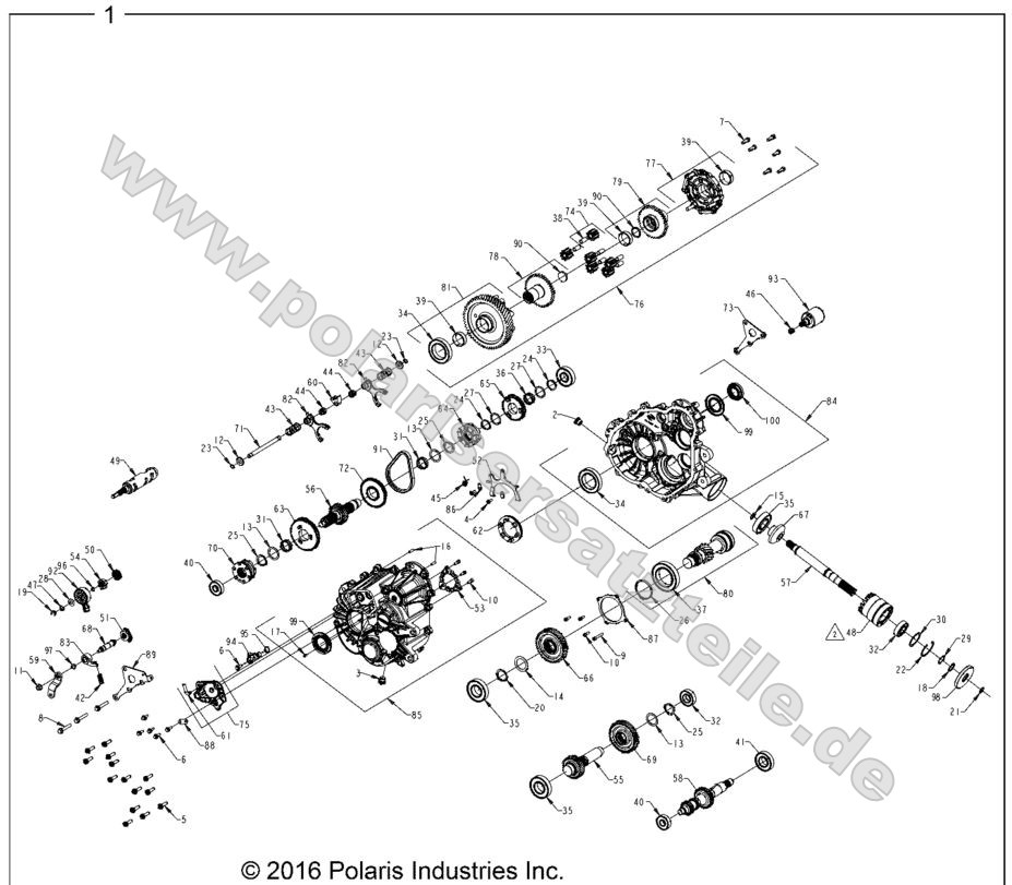 DRIVE TRAIN, MAIN GEARCASE (FROM 2/2/16)