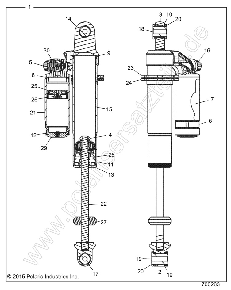 SUSPENSION, REAR SHOCK INTERNALS