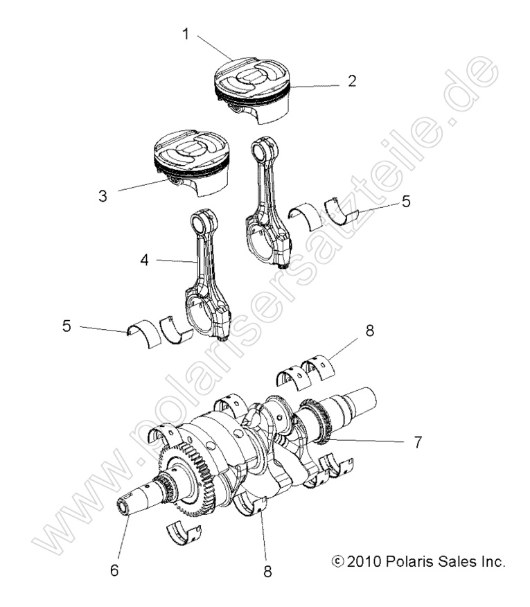ENGINE, CRANKSHAFT and PISTON