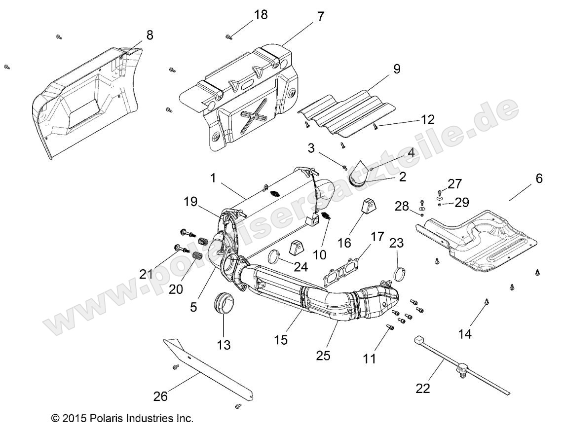 ENGINE, EXHAUST SYSTEM