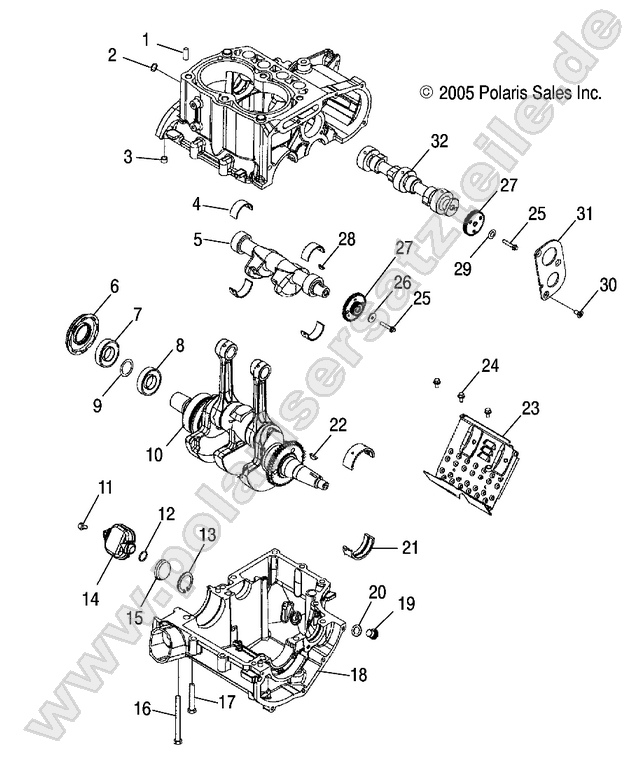 CRANKCASE and CRANKSHAFT