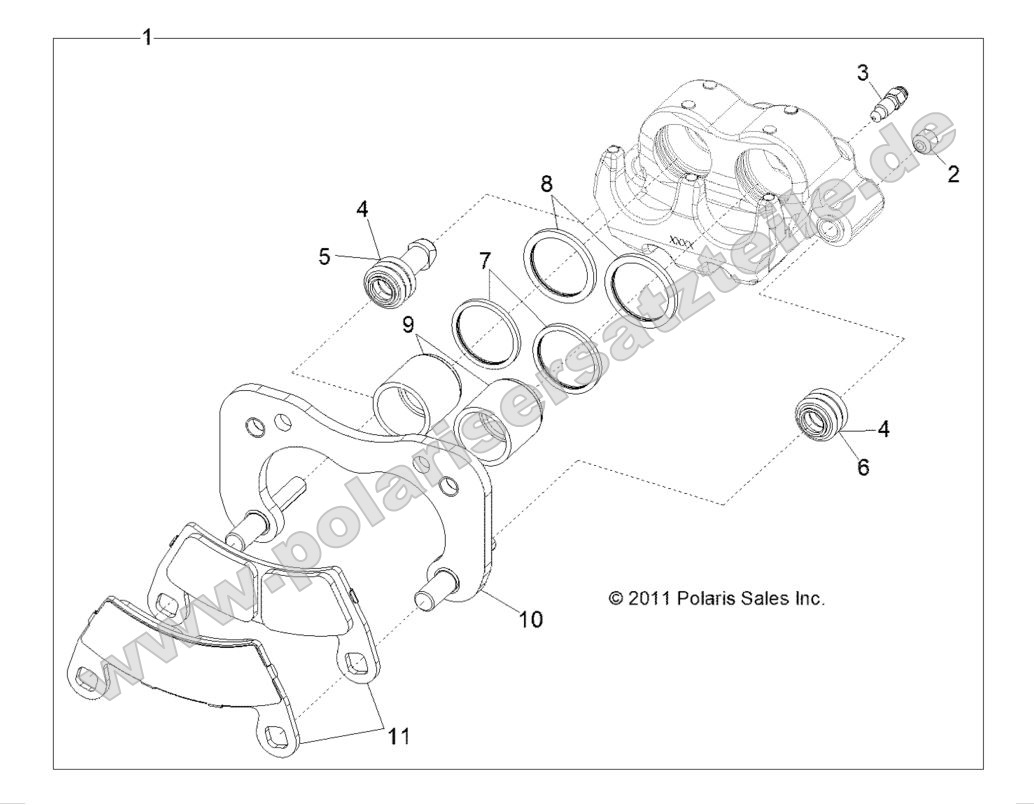 BRAKES, REAR CALIPER