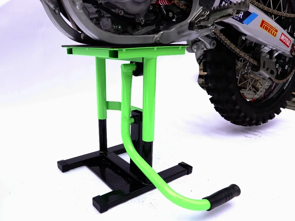 TMP Motocross & Enduro Hubständer / MX Montageständer - schwarz-grün