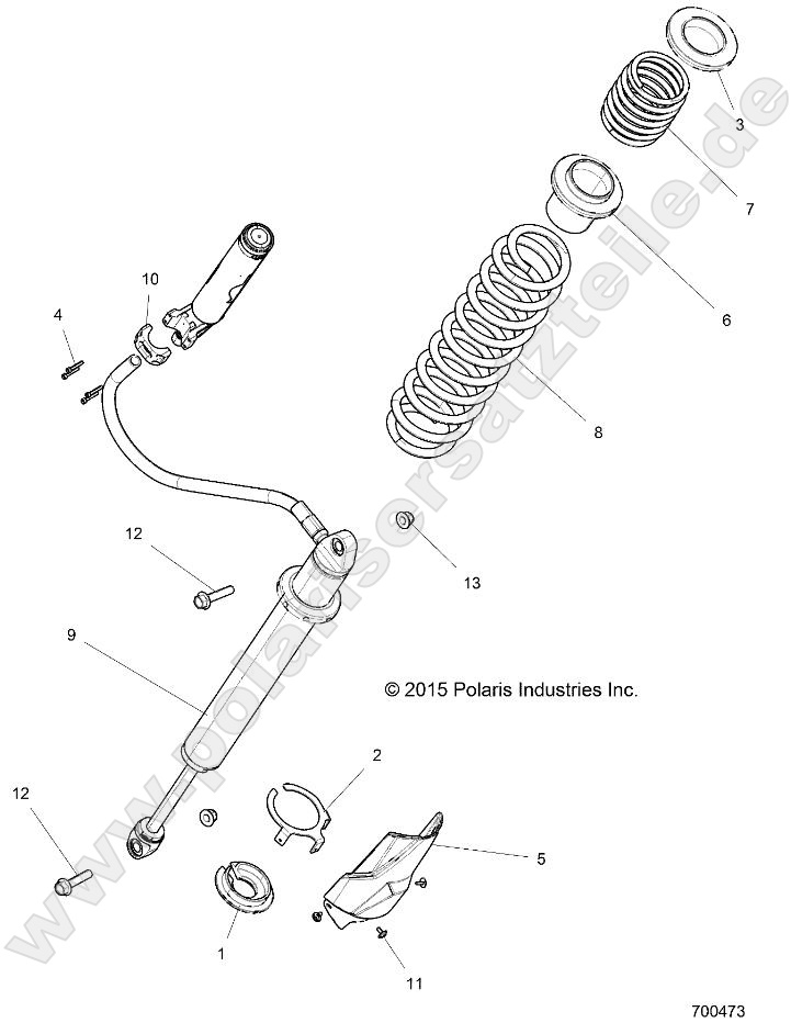 SUSPENSION, REAR SHOCK MOUNTING