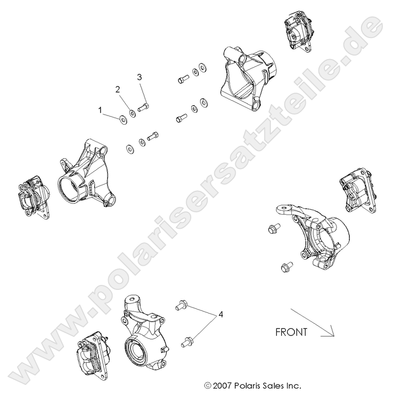 BRAKES, CALIPER MOUNTING