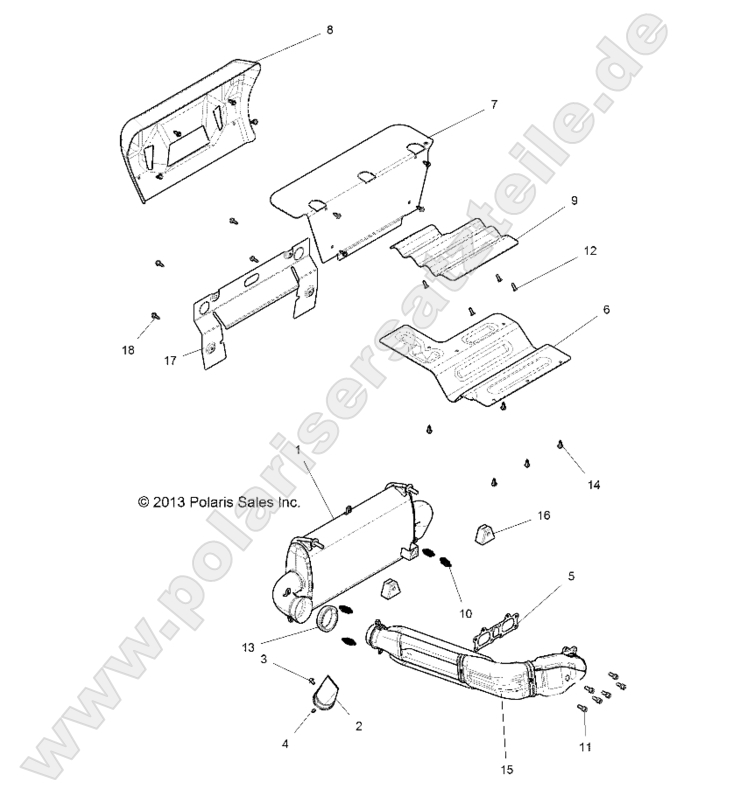 ENGINE, EXHAUST SYSTEM