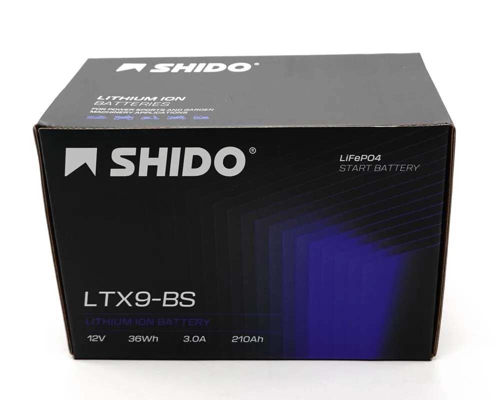 Shido LTX9-BS Lithium Ionen Batterie 12V LiFePO4 (YTX9-BS, FTX9-BS)