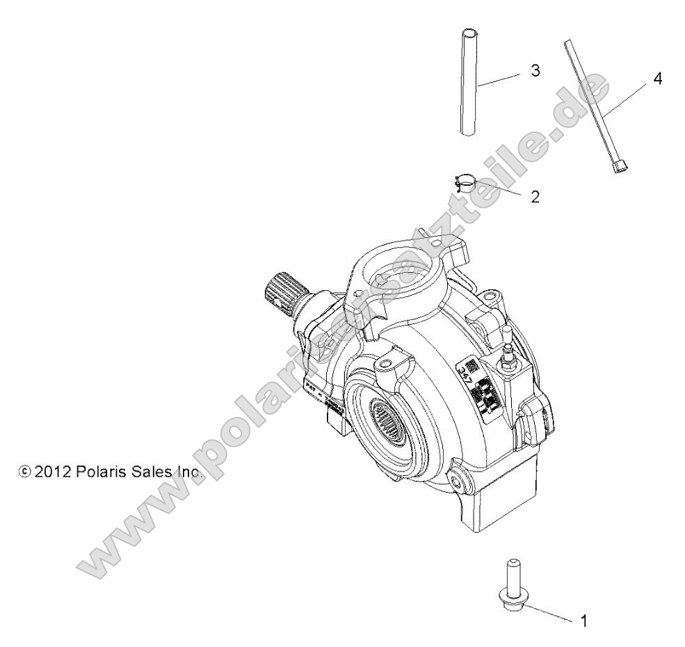 Drive Train, Gearcase Mounting, Front