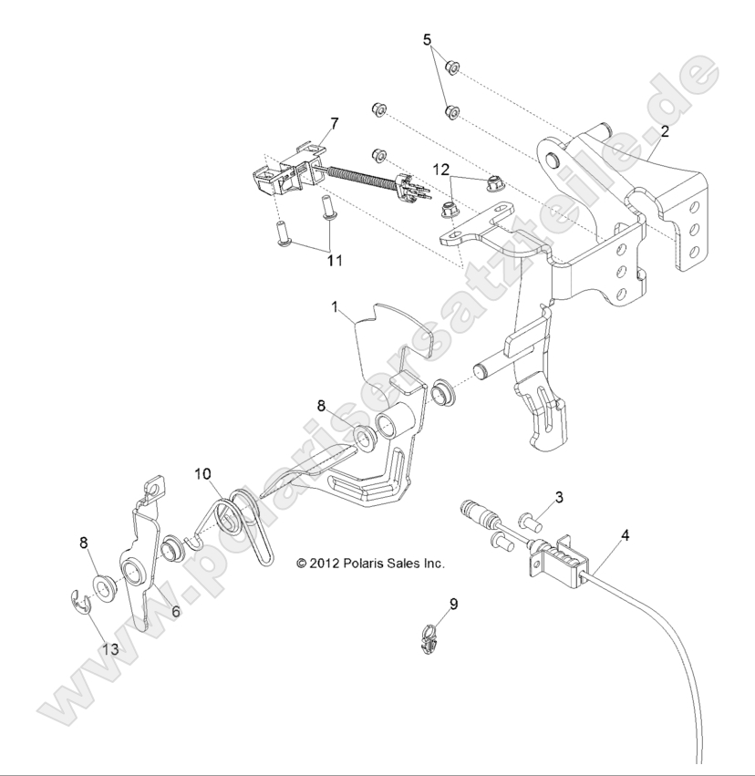 ENGINE, THROTTLE PEDAL