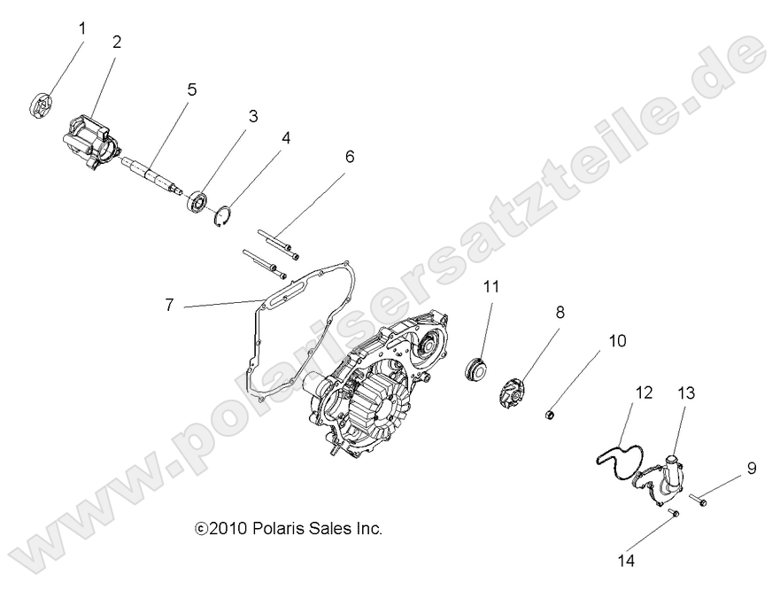 ENGINE, OIL PUMP and WATER PUMP