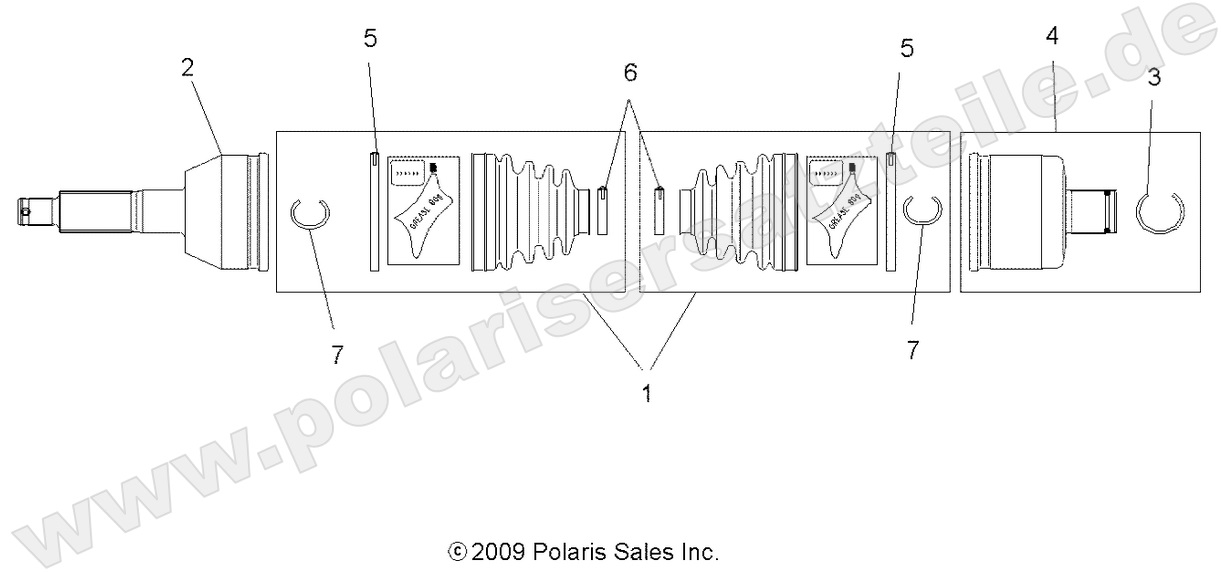 DRIVE TRAIN, REAR DRIVE SHAFT