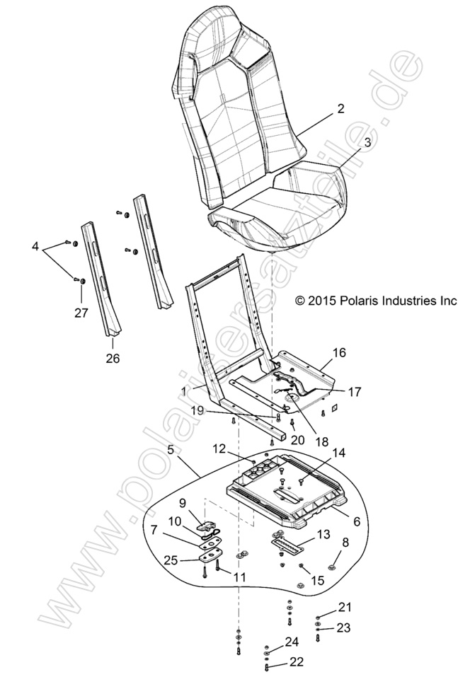 BODY, SEAT ASM. AND SLIDER