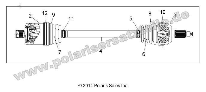 Drive Train, Rear Half Shaft