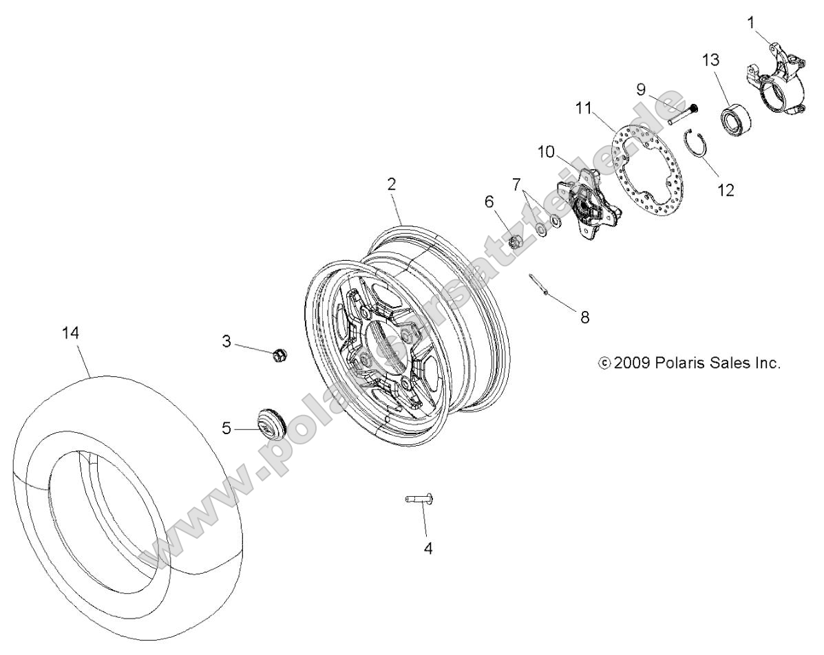 Wheels, Front and Hub