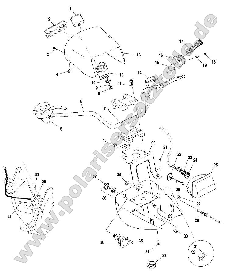 Handlebar and Headlight Pod