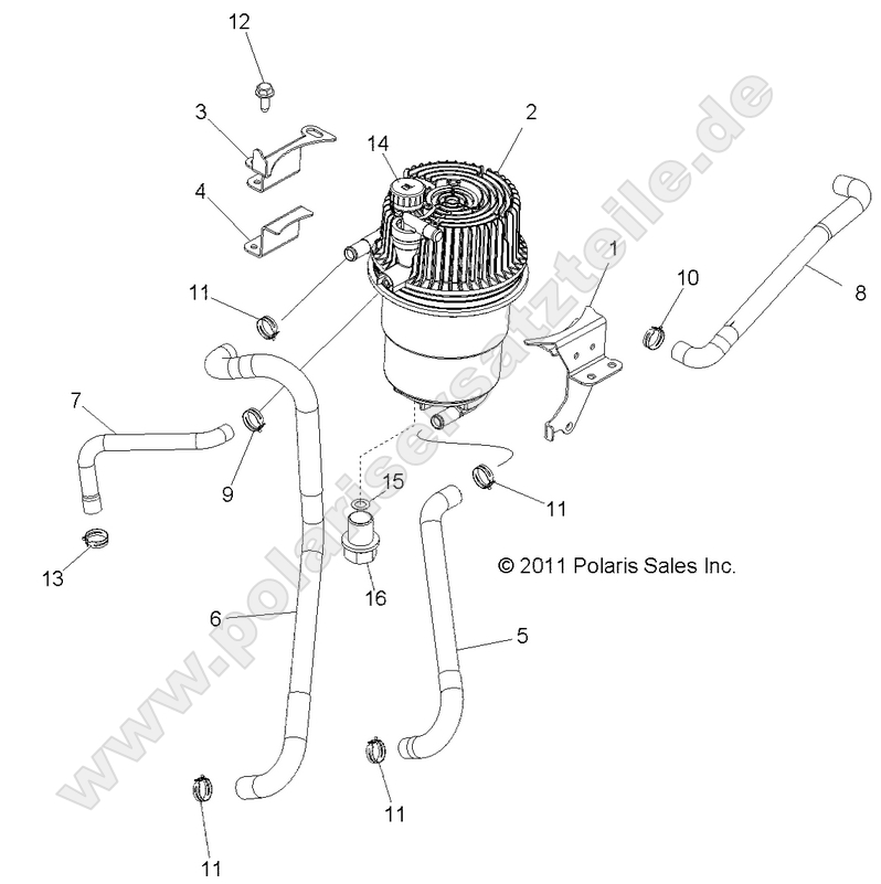 ENGINE, OIL TANK and LINES