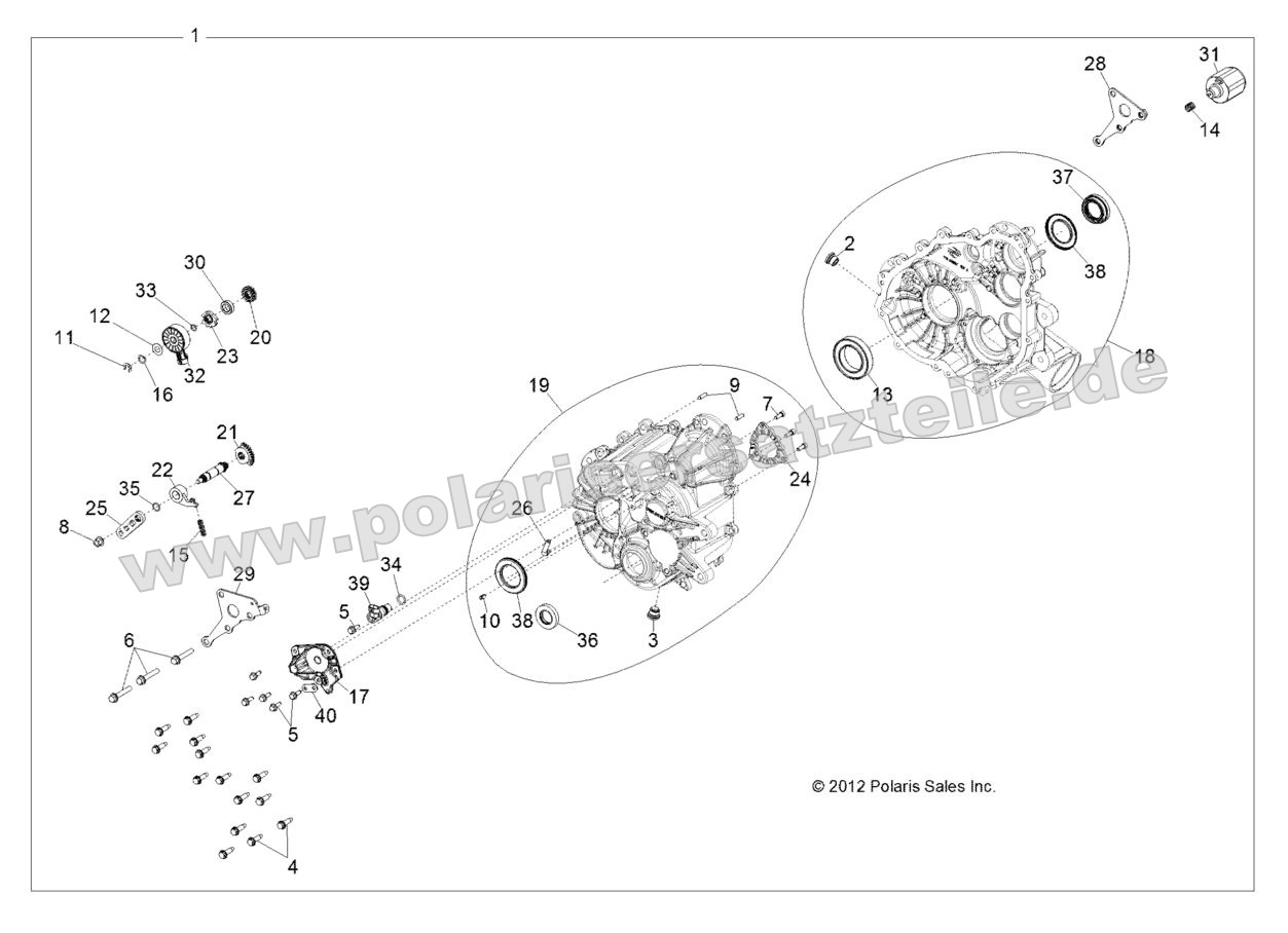 DRIVE TRAIN, MAIN GEARCASE