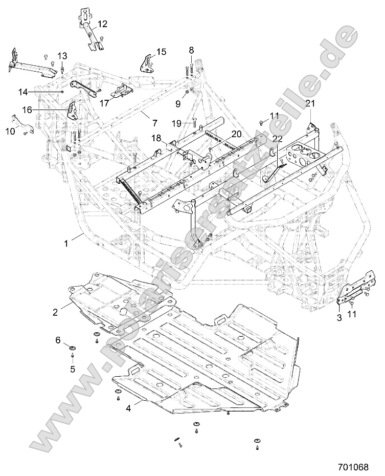 Chassis, Main Frame and Skid Plate