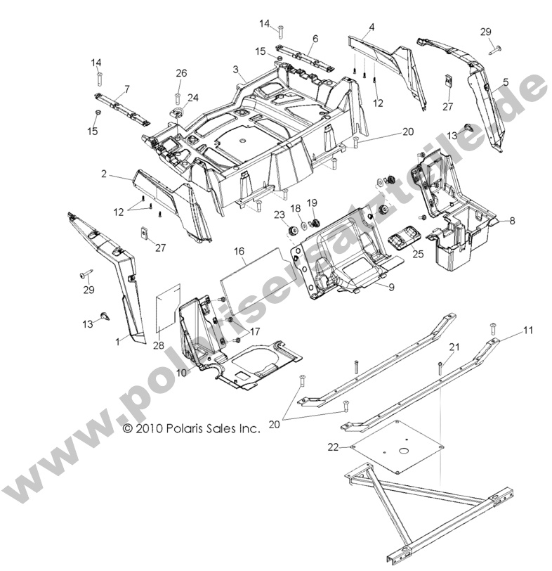 BODY, REAR RACK and FENDERS