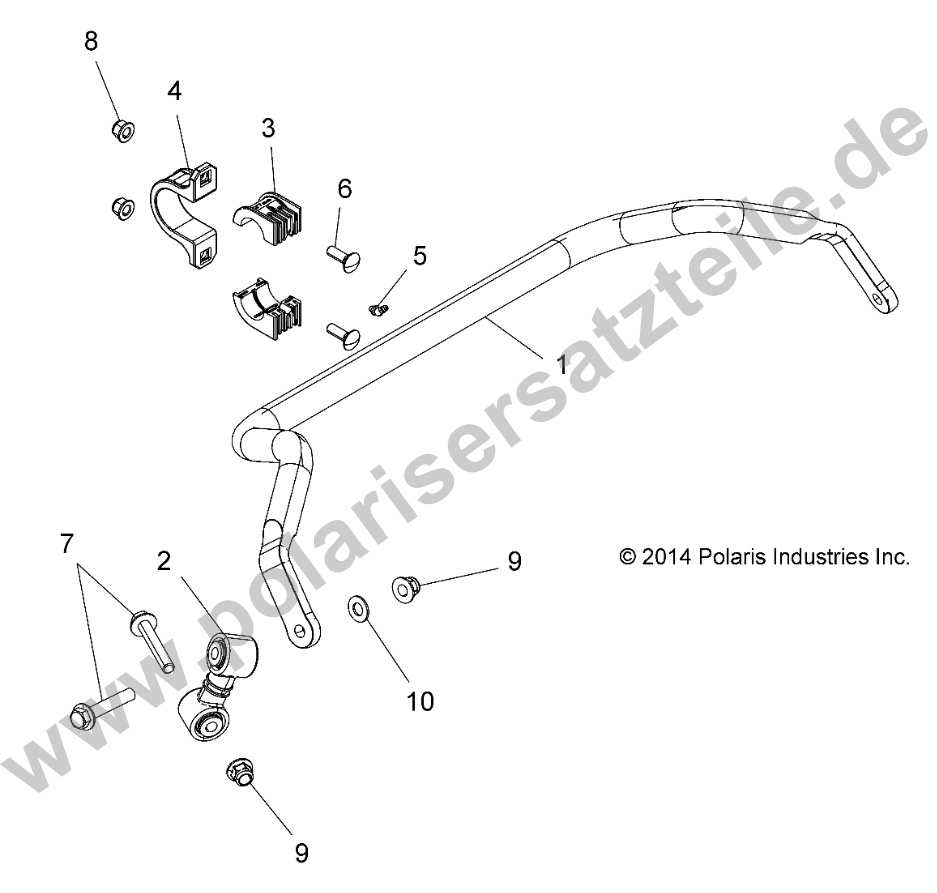 SUSPENSION, STABILIZER BAR, REAR