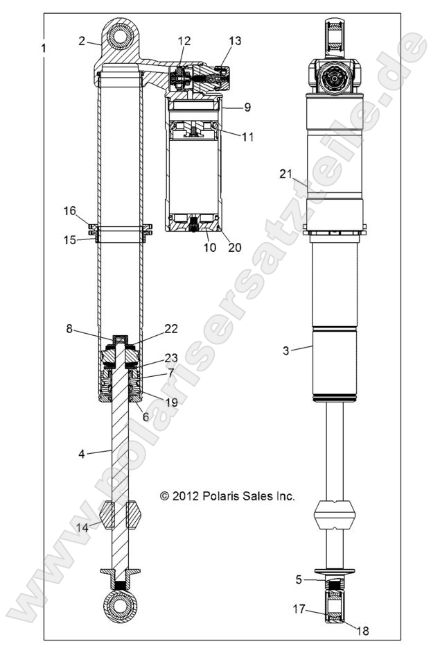 SUSPENSION, REAR SHOCK
