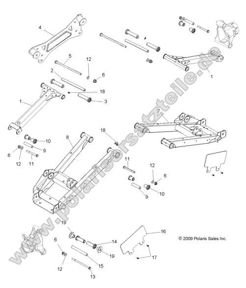 SUSPENSION, REAR CONTROL ARMS