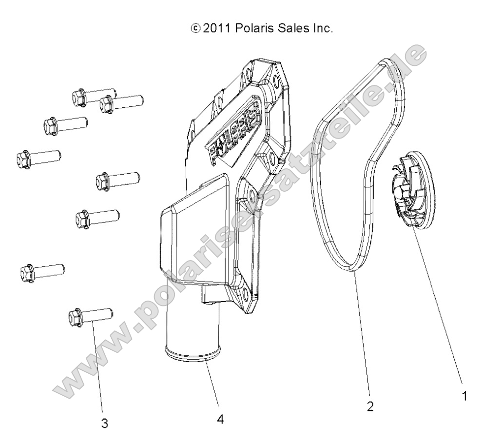 Engine, Waterpump Impeller and Cover