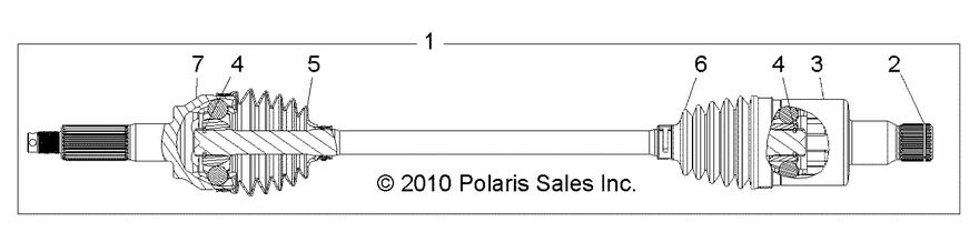 DRIVE TRAIN, REAR HALF SHAFT