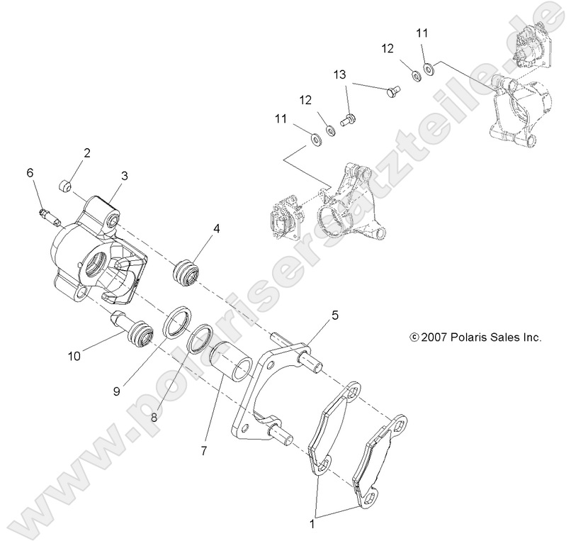 BRAKES, REAR CALIPER