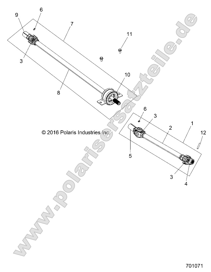 Drive Train, Front Prop Shaft