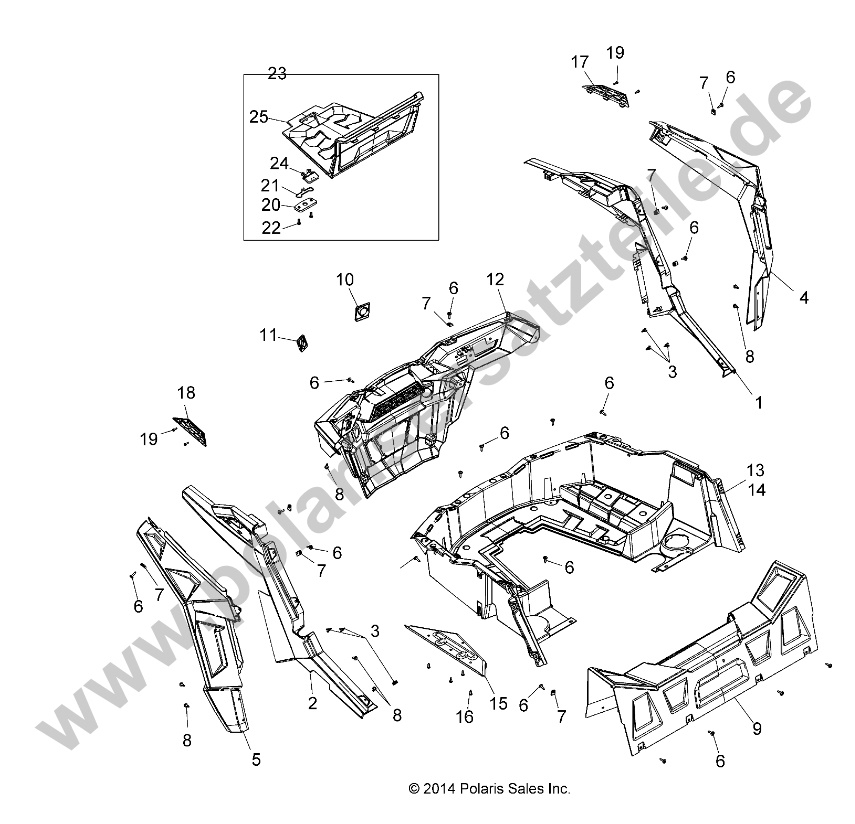 BODY, REAR RACK AND FENDERS