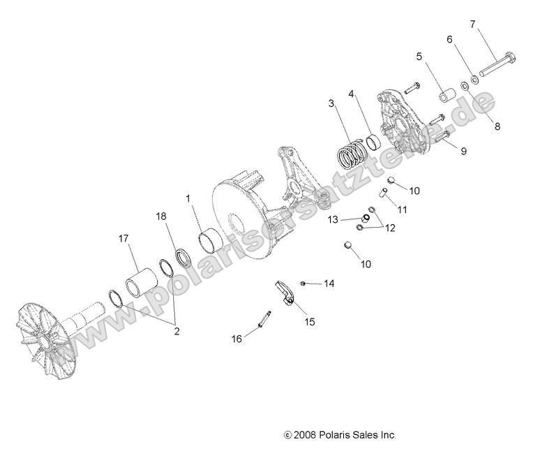 DRIVE TRAIN, PRIMARY CLUTCH