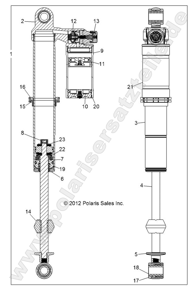 SUSPENSION, FRONT SHOCK