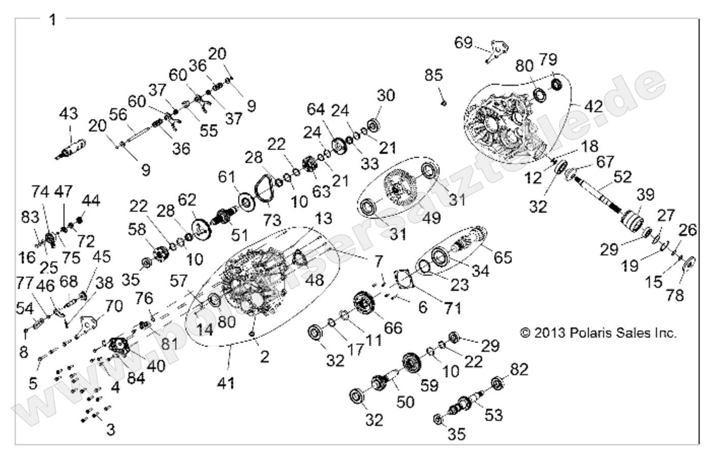 DRIVE TRAIN, MAIN GEARCASE INTERNALS