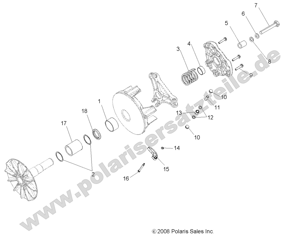 DRIVE TRAIN, PRIMARY CLUTCH