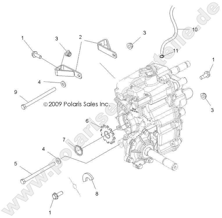 DRIVE TRAIN, MAIN GEARCASE MOUNTING