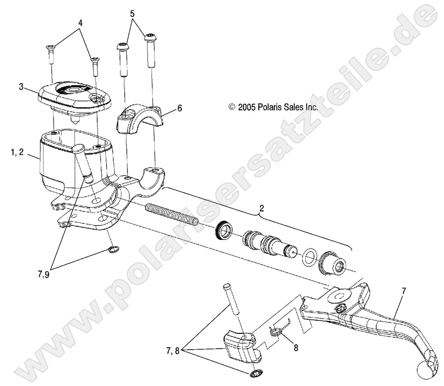 BRAKES, FRONT BRAKE LEVER and MASTER CYLINDER