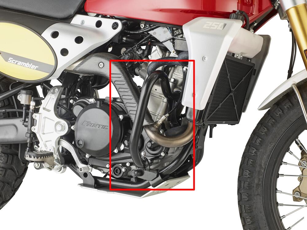 TN9150_3 Givi Scrambler Sturzbügel schwarz - Fantic Caballero 500 2018-24 - TN9150