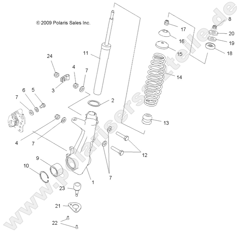 SUSPENSION, FRONT STRUT