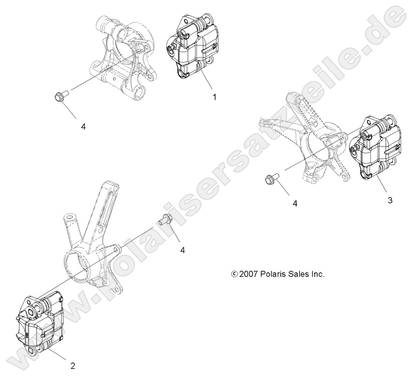 BRAKES, BRAKE CALIPER MOUNTING