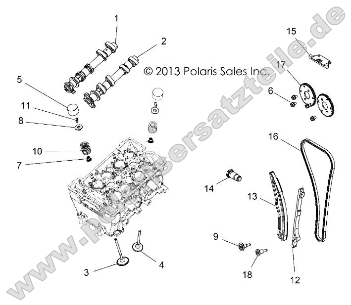 Engine, Valves and Camshafts