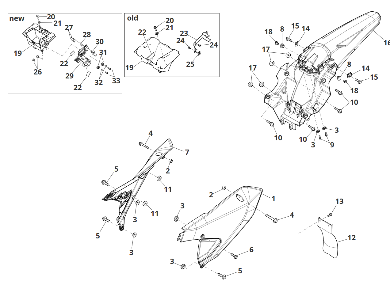 Verkleidung hinten Verkleidung hinten