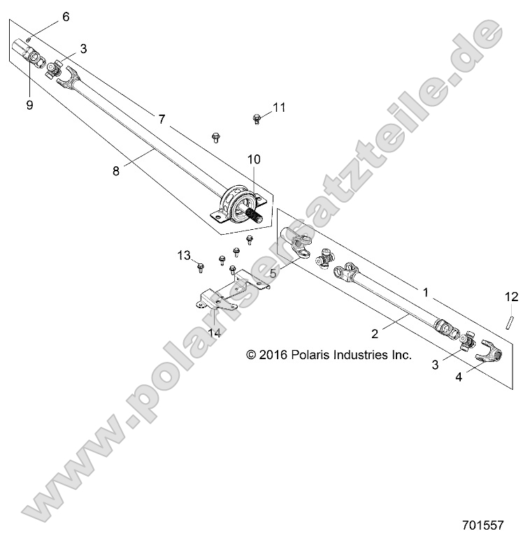 Drive Train, Front Prop Shaft