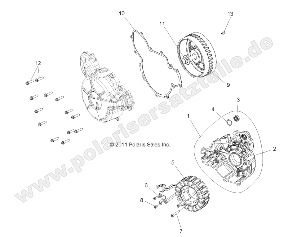 ENGINE, STATOR and COVER