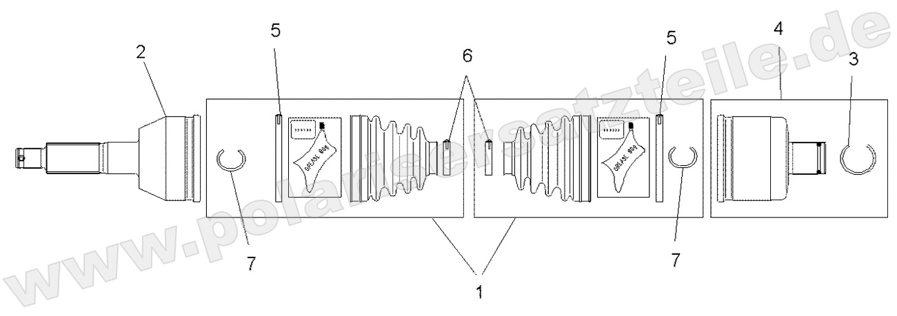 DRIVE TRAIN, REAR DRIVE SHAFT